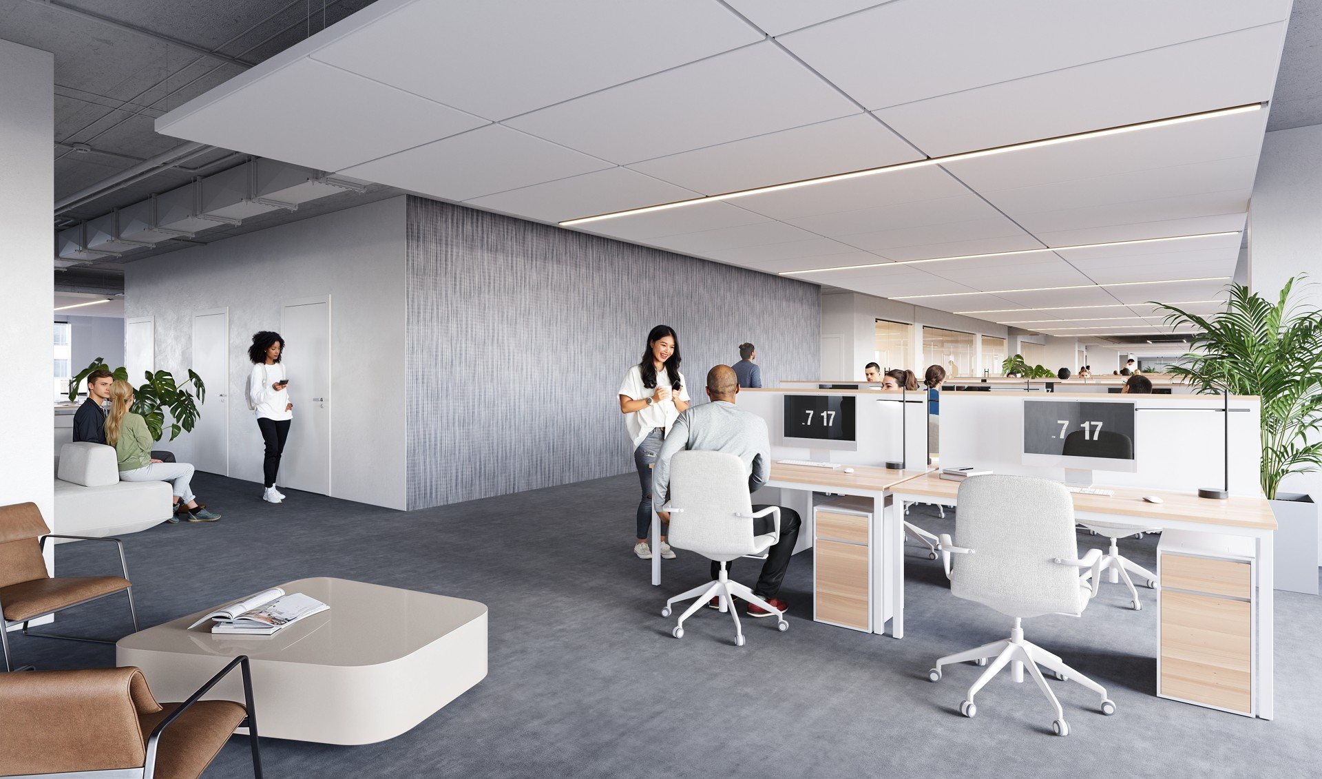 Open office floor